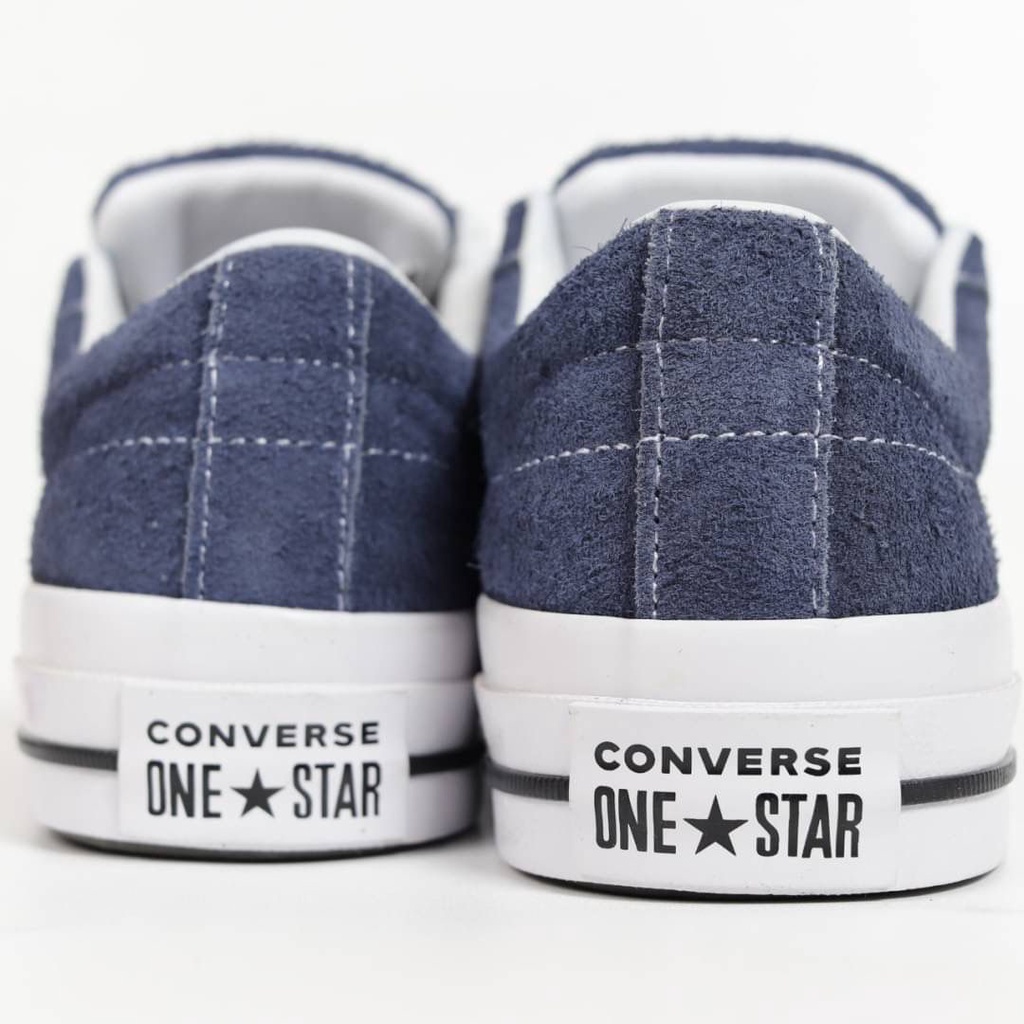 Converse ONE STAR OX NAVY WHITE แฟชั่น  รองเท้า Hot sales