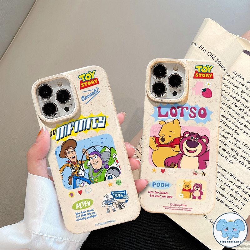 Toy Story Alien น่ารัก Winnie The Pooh Strawberry Bear Case iPhone 15 13 11 14 12 Pro MAX 7 8 6 6s 15 Plus X XR XS MAX