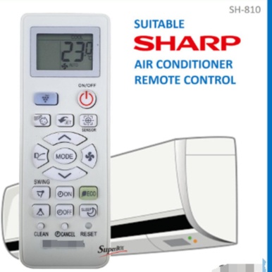 Sharp J-TECH Inverter CRMC-A998JBEZ รีโมทคอนโทรลเครื่องปรับอากาศ A967 สําหรับ SHARP A/C Controller Master Universal Air Conditioner Remote - สําหรับ Sharp ทุกรุ่น