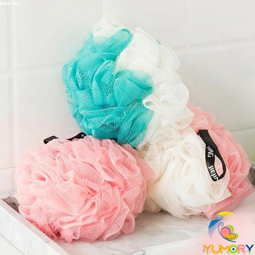 Yumory ใยขัดผิว สีทูโทน ใยขัดตัว Body scrub Bath Lily