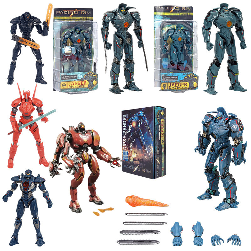 Neca โมเดลฟิกเกอร์ Pacific Rim Gipsy Avenger Obsidian Fury Saber Athena Crimson Typhoon Cherno Alpha Gipsy Danger ของเล่นสําหรับเด็ก