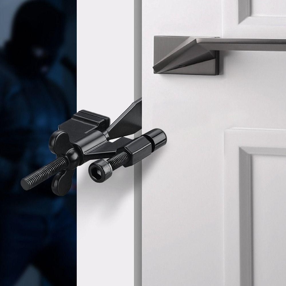 Moliha กลอนประตู กันขโมย ล็อคประตู สเตนเลส แบบพกพา ปลอดภัย สําหรับโรงแรม ถ่ายทอดสดคนเดียว - รูปที่ 4