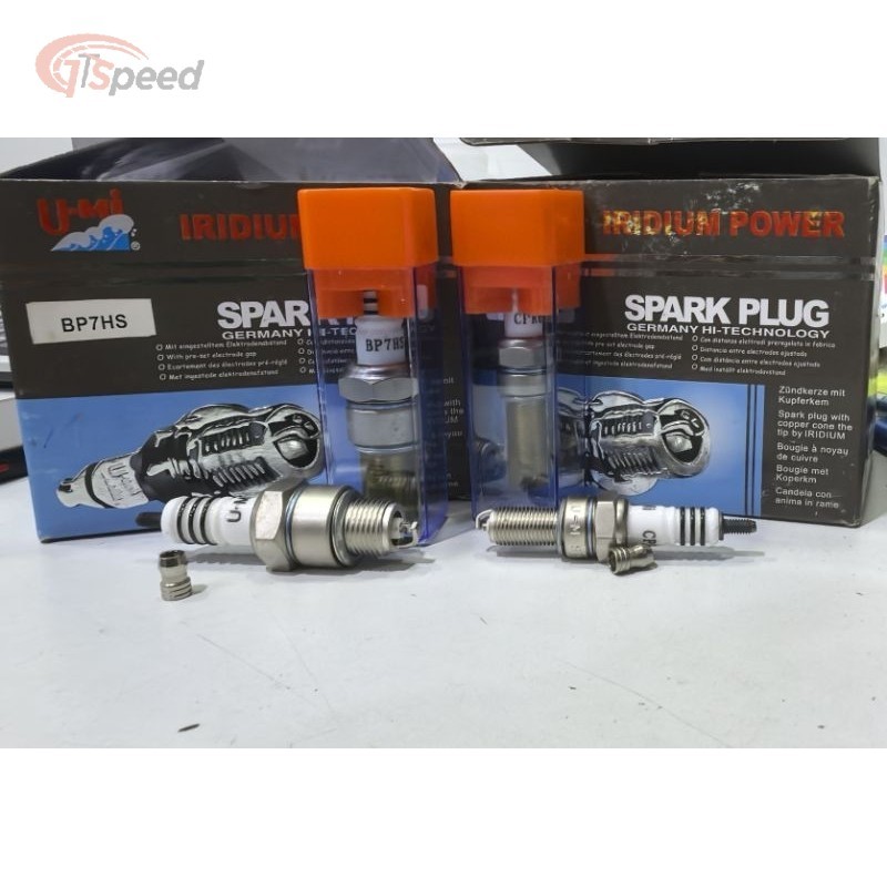 ข้อเสนอ RM5.50 -U-MI IRIDIUM POWER SPARK PLUG (SAIZ :NGK BP7HS / CPR6EA) Y100 Y110 LC135 WAVE 125 CX