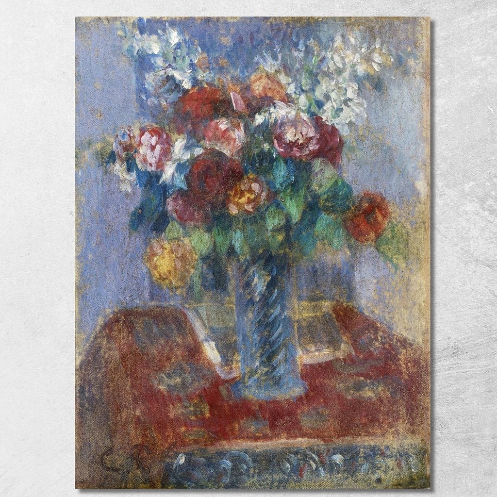 Bouquet Of Flowers Ca 1900 Camille Pissarro, cps16 ภาพพิมพ์บนผ้าใบแคนวาส