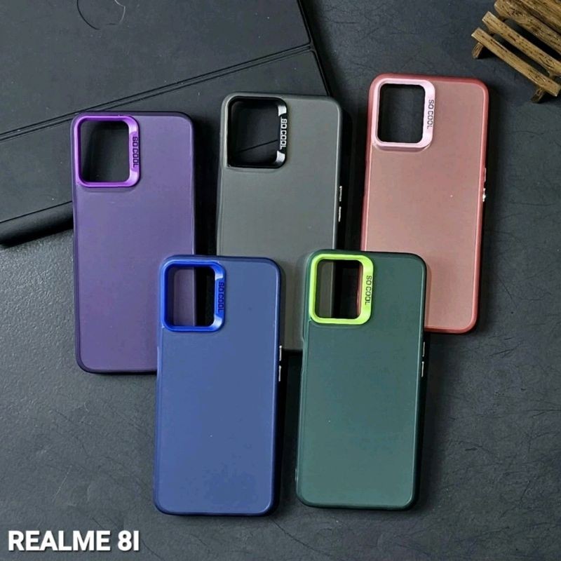 REALME 8I CASE SOCOOL CASING IMD HYBRID PLATE HOLOGRAM REALME 8I iStore