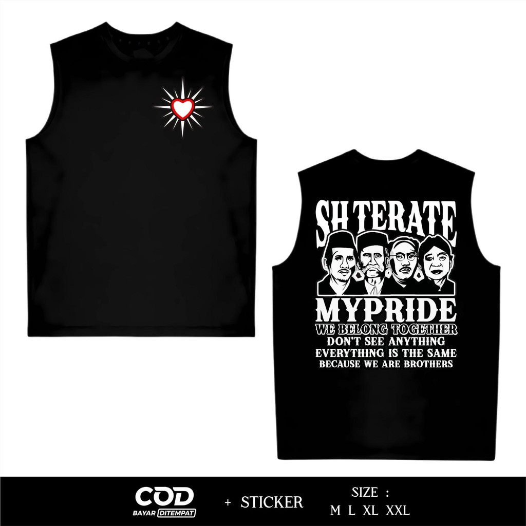 PSHT SH Terate My Pride We Belong Together เสื้อกล้าม Dtf พิมพ์เสื้อยืดแขนกุดล่าสุด CA4