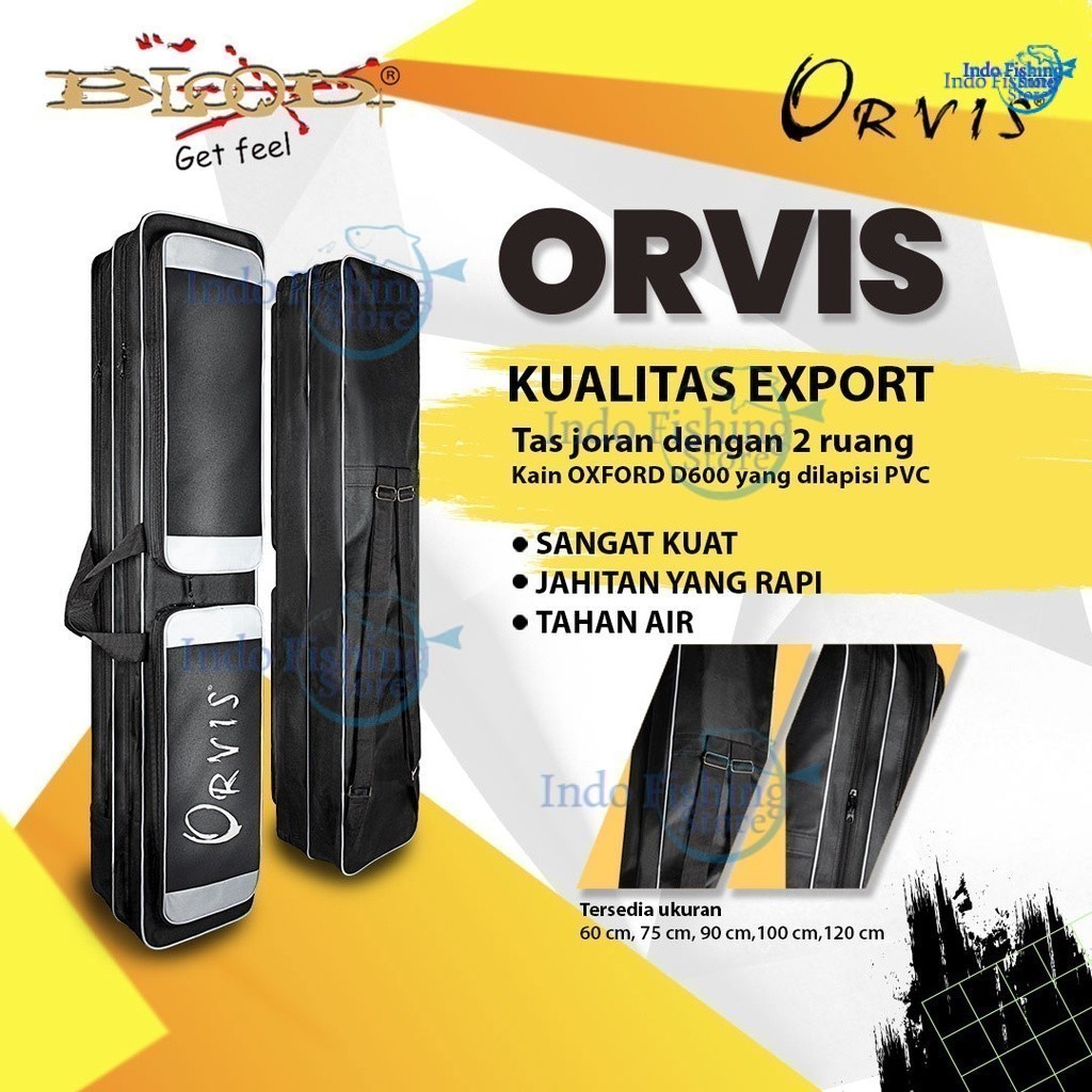 เลือด ORVIS กระเป๋ากล่องตกปลาสีดํากระเป๋าเป้สะพายหลังคันเบ็ดสีดํา