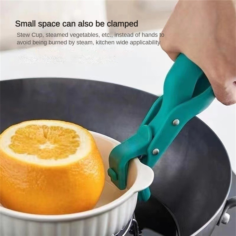 คลิปหนีบกันน้ำร้อน น้ำหนักเบา ทนความร้อน และกันลื่น ใช้สำหรับแปรรูปอาหารอย่างปลอดภัย เครื่องมือในครัวอเนกประสงค์สำหรับหม้อและชามร้อน TH - รูปที่ 4