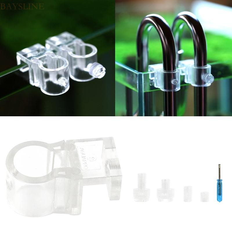 Baysli Aquarium Filter Inflow Outflow-Lily-Pipe Fixture Water Changer Hose Holder ปรับมัลติฟังก์ชั่นคลิปยึด