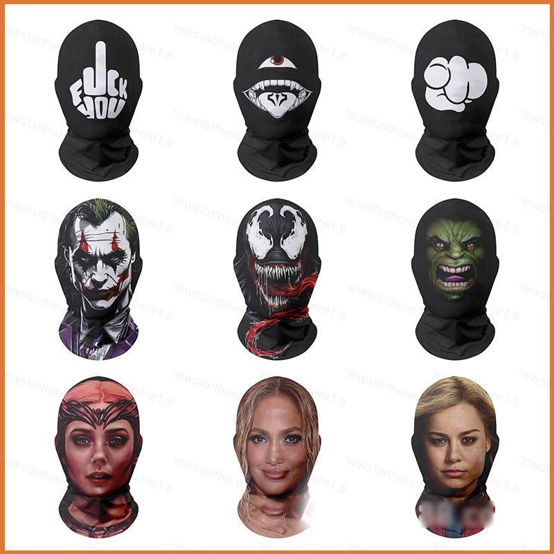 Jason Halloween Face Dress Spoof Star Venom Balaclava Mask Terror หน้ากากตลก Party Kobe Mbappe James