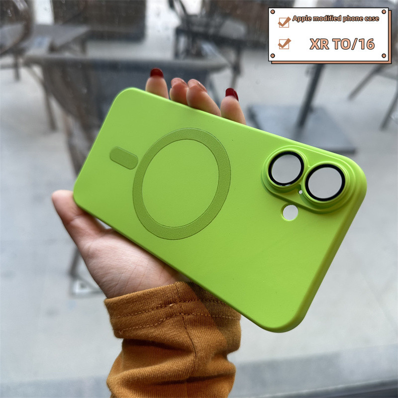 สำหรับ iPhone XR เปลี่ยน 16 เคสโทรศัพท์ซิลิโคนสีพื้นแบบคลาสสิก รุ่นเรียบง่าย 11 เปลี่ยน 16 แพ็คเกจเต็ม