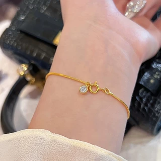 เวอร์ชั่นเกาหลีรอบงูกระดูกสร้อยข้อมือผู้หญิงระดับไฮเอนด์ประณีตออกแบบที่เรียบง่ายสร้อยข้อมืออุปกรณ์เสริมของขวัญขายส่ง