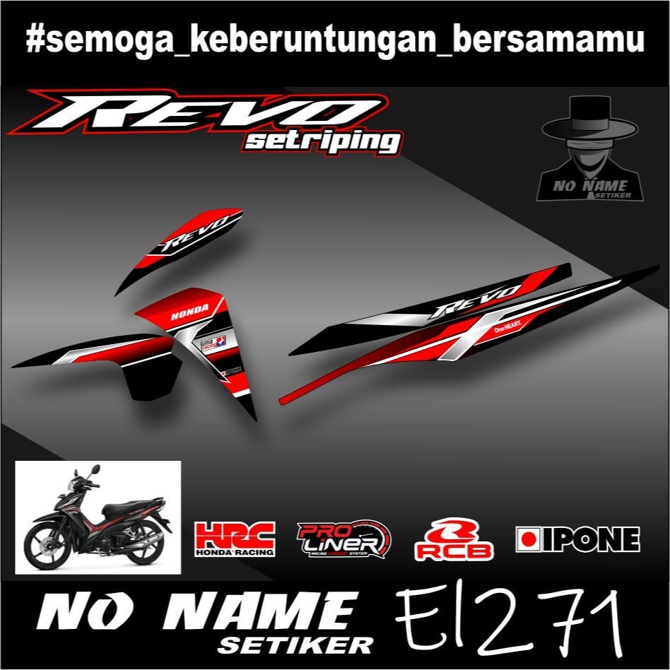 Revo Fit Striping Sticker (el271) - Semifull Skotlet Variation Strip Sticker