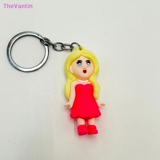 Thevantin พวงกุญแจ จี้ตุ๊กตาการ์ตูนหัวใจน่ารัก สีชมพู เครื่องประดับ สําหรับผู้หญิง