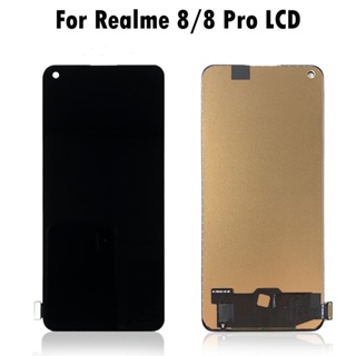 หน้าจอสัมผัส LCD 6.4 นิ้ว สําหรับ Realme 8 4g RMX3085 Realme 8 Pro RMX3081