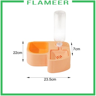 [Flameer] ชุดชามใส่อาหาร กันลื่น สําหรับสัตว์เลี้ยง กระต่าย แมว