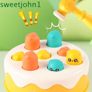 Sweetjohn ของเล่นปริศนา เกมเคาะธีมสัตว์ หนูแฮมสเตอร์ ABS เสริมการเรียนรู้เด็ก