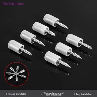 Ruisurshine ใหม่ สกรูเกลียวลามิเนต กันลื่น พร้อมปลอกยาง สําหรับตู้ กระจก 20 ชิ้น