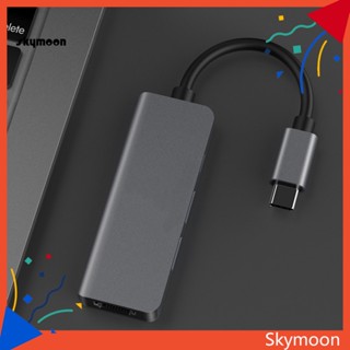 Skym* 4-in-1 ฮับ Type-c Usb 3.0 พร้อมการ์ดรีดเดอร์ ความเร็วสูง 4k Hdmi 30hz สําหรับผู้ซื้อตะวันออกเฉียงใต้