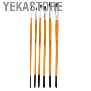 Yekastore Paint Brushes  Painting Brush 6 Pcs Pure Wolf Hair Gouache Watercolor Artist Supply