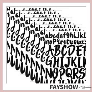 Fay สติกเกอร์ไวนิล ลายตัวอักษร 2 นิ้ว 10 แผ่น 1 นิ้ว สําหรับติดกล่องจดหมาย งานฝีมือ 520 ชิ้น