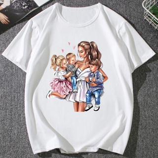 เสื้อยืด พิมพ์ลายการ์ตูน Super Mom Life Momlife Mama Mother แฟชั่นฤดูร้อน สําหรับผู้หญิง