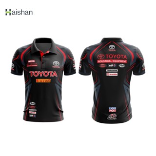 Haishan เสื้อโปโลพิมพ์ลาย TOYOTA TO-A06-22