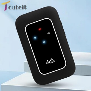 Tcuteit เราเตอร์ไร้สาย 150Mbps 4G WiFi 2100mAh ปรับได้