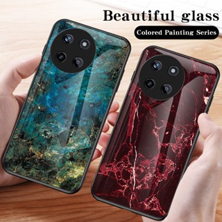 เคสโทรศัพท์มือถือกระจกนิรภัย TPU แบบนิ่ม ขอบแข็ง กันกระแทก สําหรับ Realme 11 4G Realme 11 4G