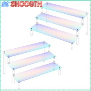 Shoogth ชั้นวางของอะคริลิค 1-3 ชั้น อเนกประสงค์ คุณภาพสูง สําหรับวางเครื่องประดับ น้ําหอม