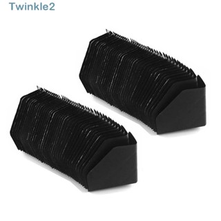 Twinkle ตัวป้องกันมุมกล่อง พลาสติก น้ําหนักเบา สีดํา 55x55x1 มม. 100 ชิ้น