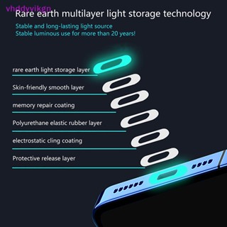 Vhdd สติกเกอร์ฟิล์มใส เรืองแสง ป้องกันรอยขีดข่วน และฝุ่น พอร์ตชาร์จ USB-C สําหรับ IP Android 10 ชิ้น