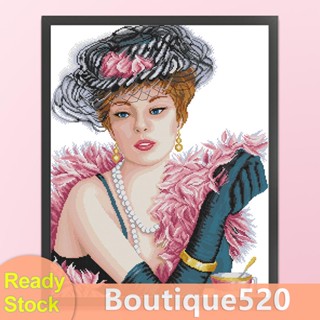 [boutique520.th] ด้ายผ้าฝ้าย 14CT 44x55 ซม. หรูหรา สําหรับปักครอสติช