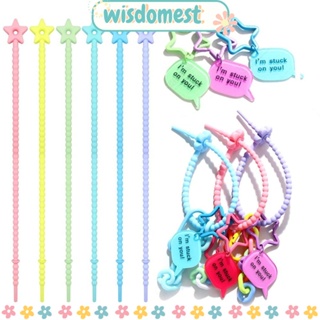 Wisdomest 10 ชิ้น สายเคเบิลไทร์ DIY พวงกุญแจ ปรับได้ เครื่องประดับ เชือกเส้นเล็ก