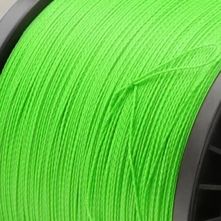 Ashconfish สายเอ็นตกปลา PE แบบถัก 100 ม. 4 สี เขียวอ่อน ส้ม 4 เส้น