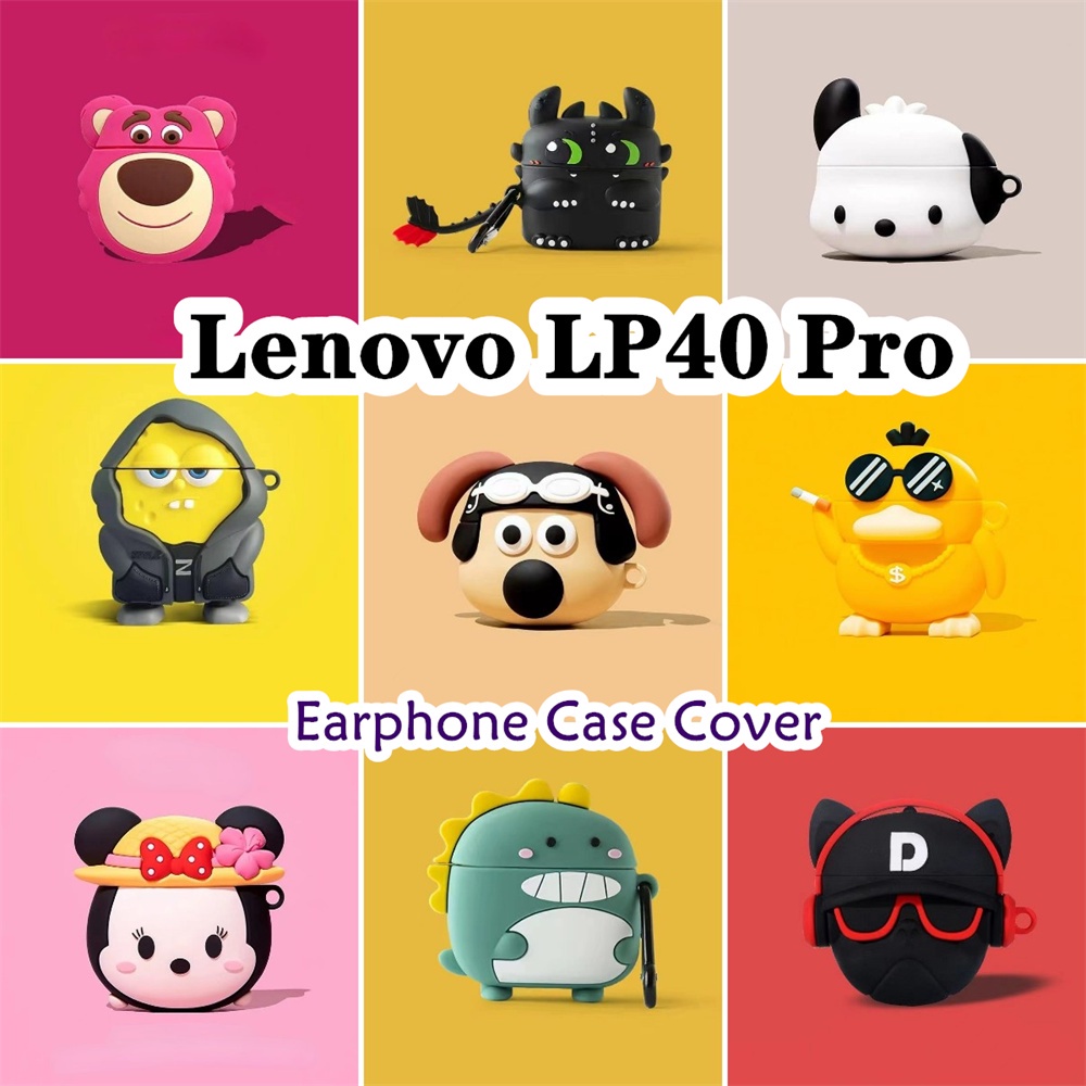【3Cideas】นําไปใช้กับ Lenovo LP40 Pro เคส Case เคสหูฟัง ซีรีส์การ์ตูนต่อต้านฤดูใบไม้ร่วง ซิลิโคนนุ่ม เคส เคสหูฟัง No.2