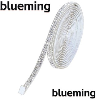 Blueming2 ริบบิ้นคริสตัลเพชรเทียม 0.25 นิ้ว มีกาวในตัว สีขาว สําหรับงานปาร์ตี้วันเกิด 4 หลา