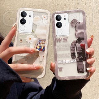 ใหม่ เคสโทรศัพท์มือถือ ซิลิโคนนิ่ม ใส ลายหมี แคทูน สําหรับ Vivo V29 5G 2023 V29 5G