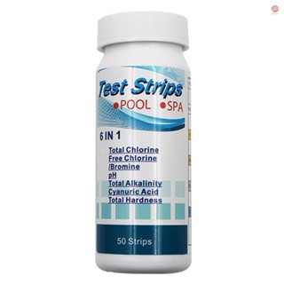 High-Quality 6 In1 Swimming Pool Test Strips for Accurate Water Testing