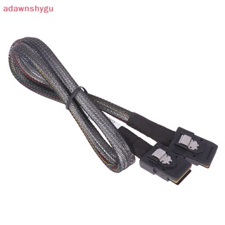 Adagu สายเคเบิลเซิร์ฟเวอร์ฮาร์ดดิสก์ Adagu Mini SAS 36pin SFF-8087 เป็น Mini SAS 36pin SFF-8087