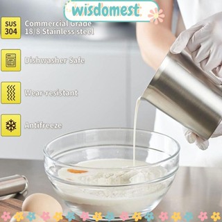 Wisdomest ถ้วยตวงกาแฟ สเตนเลส สีเงิน 500 มล. สําหรับอบขนม