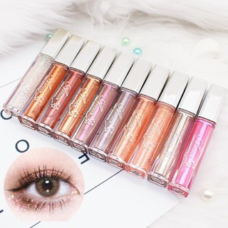 Douyin Internet celebrities with pearlescent liquid eye shadow students sparkling super glitter waterproof high gloss horizontal silkworm eye shadow