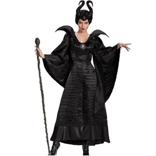 [0627] Halloween  New  Comic  Cosplay  Animation Gift M-3XL plus Size Clothing Sleeping Spell Dark Witch Costume Horn Witch Uniform RAJA