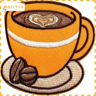 Moilyth แผ่นแพทช์สติกเกอร์ ปักลาย สําหรับตกแต่งเสื้อผ้า แก้วกาแฟ งานฝีมือ ตกแต่งบ้าน