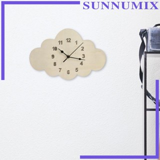 [Sunnimix] นาฬิกาแขวนผนัง แบบไม้ น่ารัก เสียงเงียบ สไตล์โมเดิร์น สําหรับตกแต่งบ้าน ห้องครัว โรงแรม ห้องนอน ในร่ม