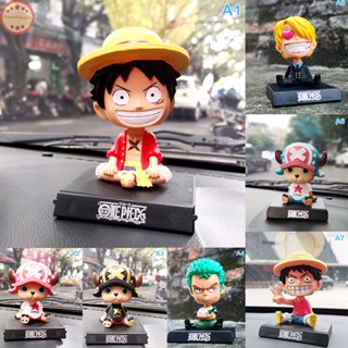 Home ตุ๊กตาหัวเขย่า ลายการ์ตูนอนิเมะ Luffy Zoro Bobblehead สําหรับตกแต่งภายในรถยนต์