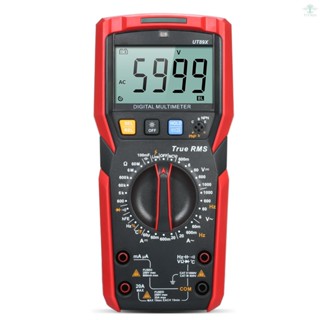 UNI-T UT89X Digital Multimeter High Accuracy Handheld Mini Universal Meter 6000 Counts LCD Display True RMS Measure AC/DC Voltage Current Resistance Capacitance Frequency Temperature Diode Tester with Flashlight