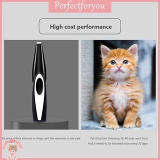 ❥Perfectfu ปัตตาเลี่ยนตัดขนสัตว์เลี้ยงไฟฟ้า เซรามิค ชาร์จ USB อเนกประสงค์ สําหรับสุนัข