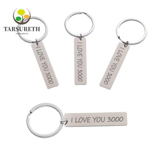 Tarsureth I Love You 3000 พวงกุญแจแฟชั่น เครื่องประดับโลหะ Keyfob