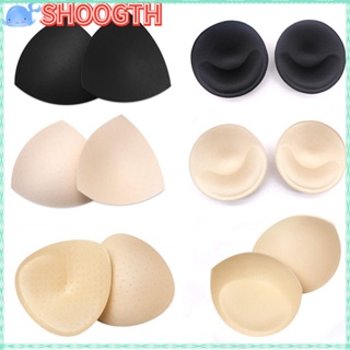 SHOOGTH 1 Pair Sexy Bikini Padding Insert Removable Womens Bra Pads Breast Enhancer Chest Push Up Cups For Swimsuit
